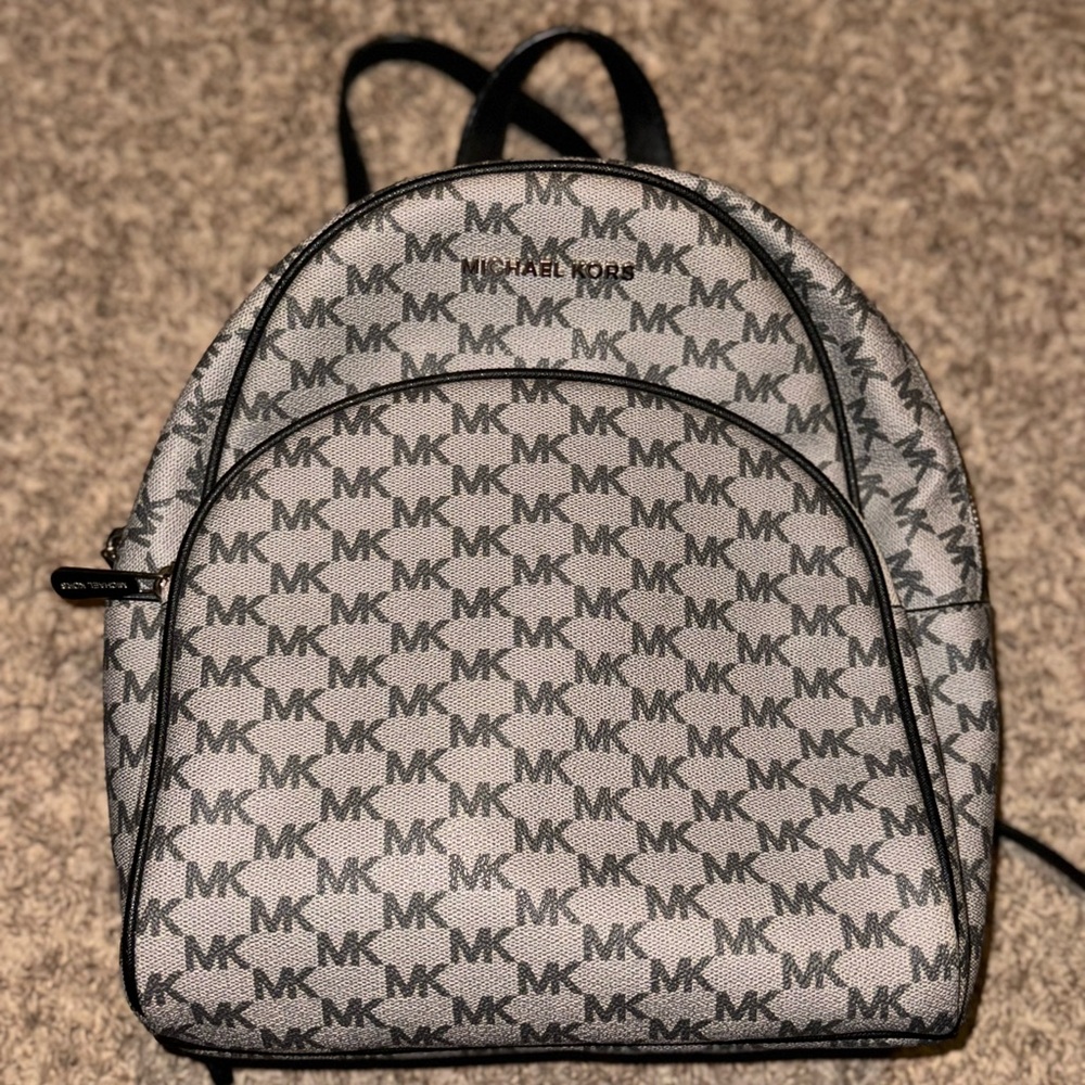 Michael Kors Monogram Gray Backpack - image 1